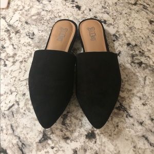 Brash Black Mules Size 9